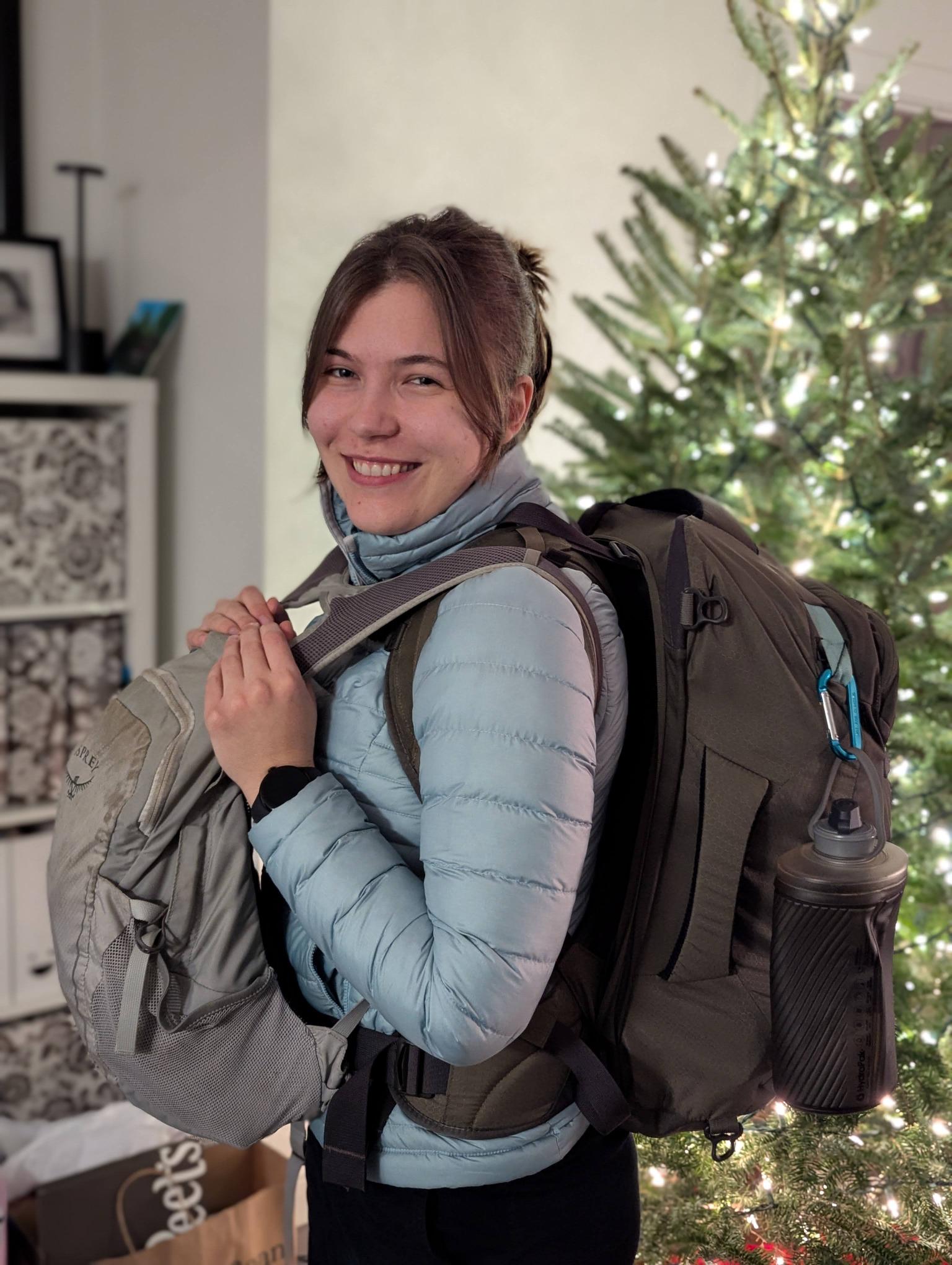 A photo of me just before leaving.